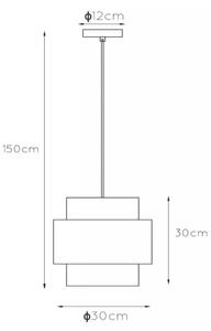 Lustră pe cablu FIRMIN 1xE27/40W/230V Lucide 45497/30/02