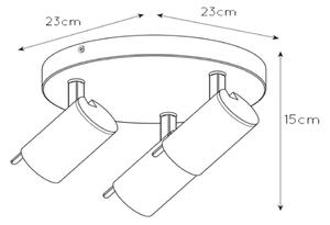Spot LED dimabil GRONY 3xGU10/5W/230V Lucide 17998/15/30