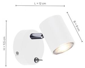 Spot LED de perete TARIK 1xGU10/5W/230V Leuchten Direkt 11941-16