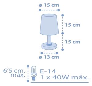 Lampă pentru copii STAR LIGHT 1xE14/40W/230V albastră Dalber 82211T