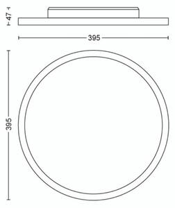 Plafonieră LED dimabilă Hue AURELLE LED/19W/230V Philips + telecomandă