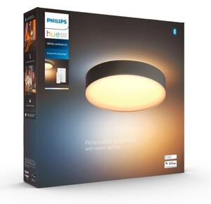 Philips Plafonieră LED reglabilă Hue ENRAVE M, 19,2 W, 230 V, neagră, cu telecomandă