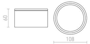 Corp de iluminat MERIDO 1xGX53/11W/230V IP54 RED-Design Rendl-R10430