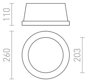 Plafonieră încastrată MIA 2xE27/40W/230V RED-Design Rendl-R10444