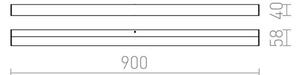 Aplică LED pentru baie LEVIA LED/18W/230V IP44 RED-Design Rendl-R12404