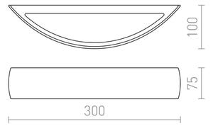 Aplică CRESCENT R7s/80W/230V RED-Design Rendl-R10266