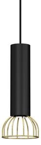 Lustră pe cablu DANTE 1xGU10/25W/230V neagră/aurie