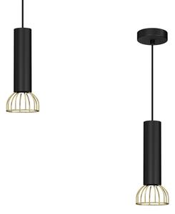 Lustră pe cablu DANTE 1xGU10/25W/230V neagră/aurie