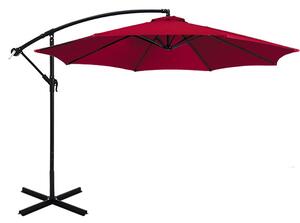 Umbrela de soare suspendata 2,7 m - diferite culori-rosu