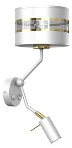 Lampă de perete ULTIMO 1xE27/40W/230V + 1xGU10/MR11/7W albă