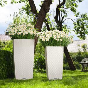 LECHUZA 442080 Planter "CUBICO Cottage 30 ALL-IN-ONE" White 15226