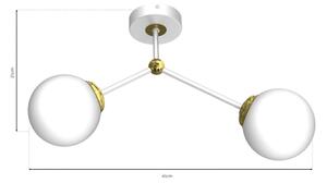 Lustră aplicată JOY 2xE14/40W/230V albă/aurie