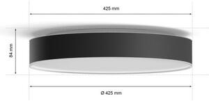 Philips - Plafonieră LED reglabilă Hue ENRAVE L LED/33,5W/230V neagră + telecomandă