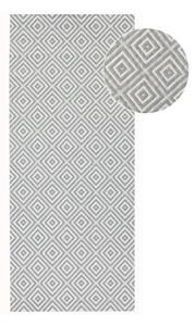 Covor de exterior NORTHRUGS Karo, 80 x 200 cm, gri
