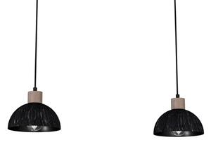 Lustră pe cablu ERIK 2xE27/60W/230V maro/negru