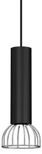 Lustră pe cablu DANTE 1xGU10/25W/230V negru/crom lucios