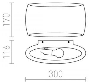 Aplică VERITA 1xE27/33W/230V albă RED-Design Rendl-R12365