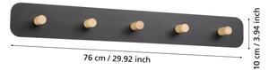 Cuier de perete cu LED Eglo 99596 CIVITATE LED/18W/230V