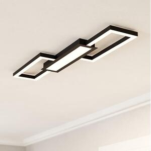 Plafonieră LED dimabilă MONIROTE LED/37W/230V neagră Eglo 99792 + telecomandă