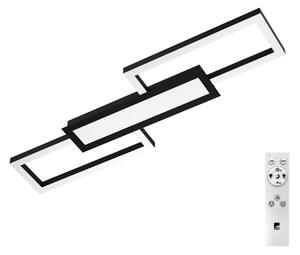 Plafonieră LED dimabilă MONIROTE LED/37W/230V neagră Eglo 99792 + telecomandă