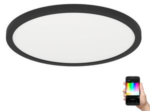 Plafonieră LED RGBW dimabilă ROVITO-Z LED/14,6W/230V negru Eglo 900091