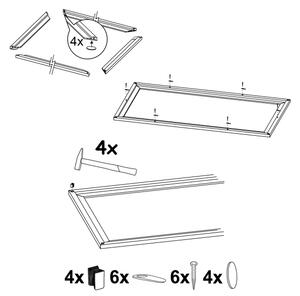 Cadru pentru corp de iluminat SALOBRENA 300x1200 mm Eglo 99424