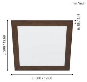 Eglo 99474 - Plafonieră LED PIGLIONASSO LED/20W/230V 500x500 mm