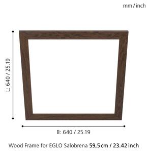 Cadru pentru corp de iluminat SALOBRENA 595x595 mm Eglo 99427