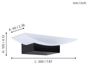 Aplică LED METRASS LED/5,6W/230V Eglo 98888