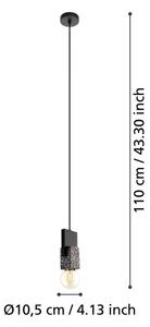 Eglo 99531 - Candelabru suspendat pe cablu LOBATIA 1xE27/40W/230V