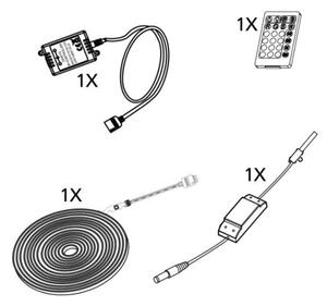 Bandă LED dimabilă 5m LED/23W/24/230V 2700-6500K Eglo 99722 + telecomandă