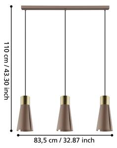 Eglo 98839 - Lustră LED suspendată pe cablu LOSALOMAS 3xGU10/4,5W/230V