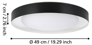 Plafonieră LED dimabilă LAURITO LED/24W/230V 3000-6500K Eglo 99783 + telecomandă