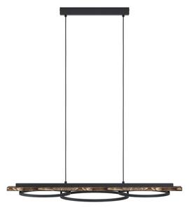 Eglo BOYAL 99624-LED, lustră dimabilă, 2xLED/12,5W/230V+LED/15,5W, maro/negru