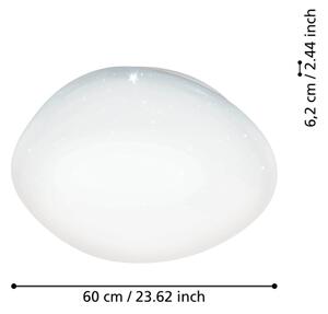 Eglo 900129 - Plafonieră LED RGBW dimabilă SILERAS-Z LED/33W/230V