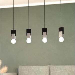 Eglo 99532 - Lustră suspendată pe cablu LOBATIA, 4xE27/40W/230V