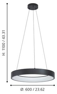Lustră LED RGBW dimabilă pe cablu MARGHERA-Z LED/26W/230V Eglo 900068