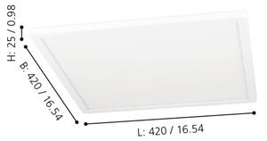 Plafonieră LED RGBW dimabilă ROVITO-Z LED/16,5W/230V alb Eglo 900089