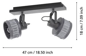 Eglo 43445 - Spot TURROCK 2xE27/28W/230V