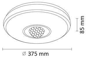 Plafonieră LED RGB dimabilă MAGIC DISCO LED/18W/230V + telecomandă