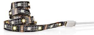 Bandă LED RGB dimabilă SmartLife 2,4m LED/4W/5V Nedis BTLS20RGBW