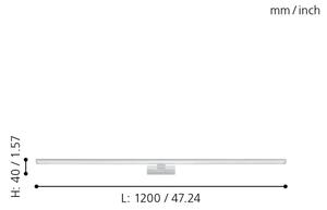 Aplică LED pentru oglindă de baie Eglo 99297 PANDELLA LED/14W/230V IP44
