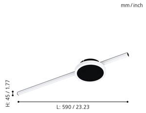 Plafonieră LED SARGINTO 1xLED/6,3W/230V + 1xLED/5,4W Eglo 99608