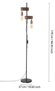 Lampadar TOWNSHEND 2xE27/10W/230V Eglo 43526