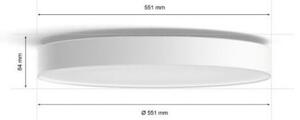 Philips - Plafonieră LED dimabilă Hue ENRAVE XL LED/48W/230V albă + telecomandă