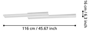 Eglo 32164 - Plafonieră LED RGBW SALITERAS-C dimabilă LED/24W/230V, albă
