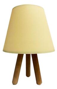 Lampă de masă WOOD 1xE27/60W/230V crem