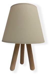 Lampă de masă WOOD 1xE27/60W/230V bej