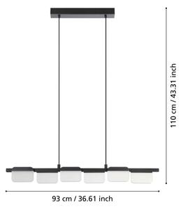 Lustră LED pe cablu dimabilă ERVIDEL 6xLED/4,5W/230V Eglo 98876
