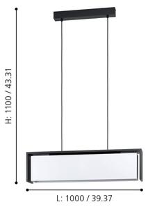 Lustră LED RGBW dimabilă pe cablu VALDELAGRANO-Z LED/33,6W/230V Eglo 900075